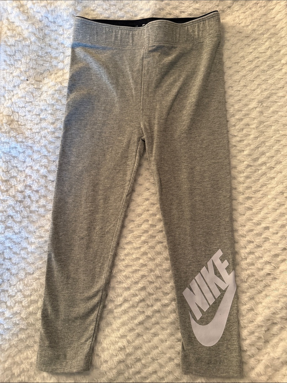 Nike Gray Leggings with White Logo